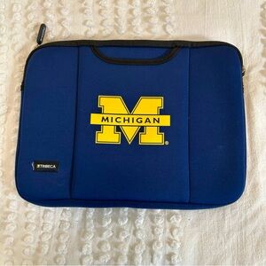 13” Blue University of Michigan Neoprene Laptop Case